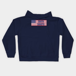 South Dakota State in American Flag Kids Hoodie